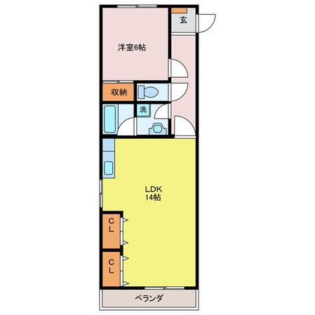 赤城パークマンションの物件間取画像